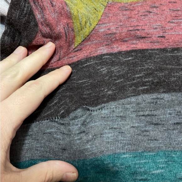 NWT Beautiful Multicolored Stripe Super Soft Short Sleeve Dress, sz 2 - Picture 6 of 6